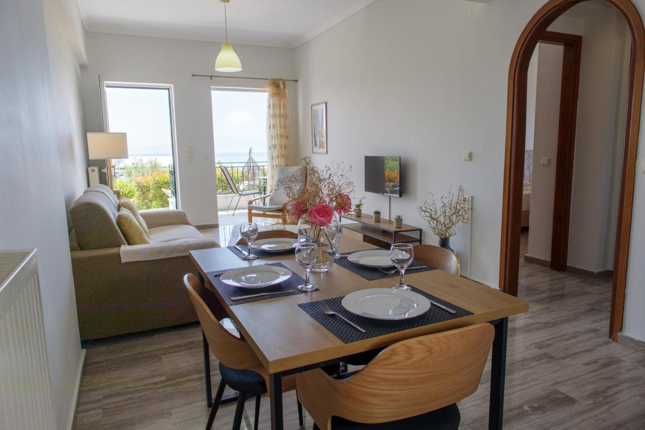 Almyros Aktis Seaview Apartment กาลามาตา ภายนอก รูปภาพ
